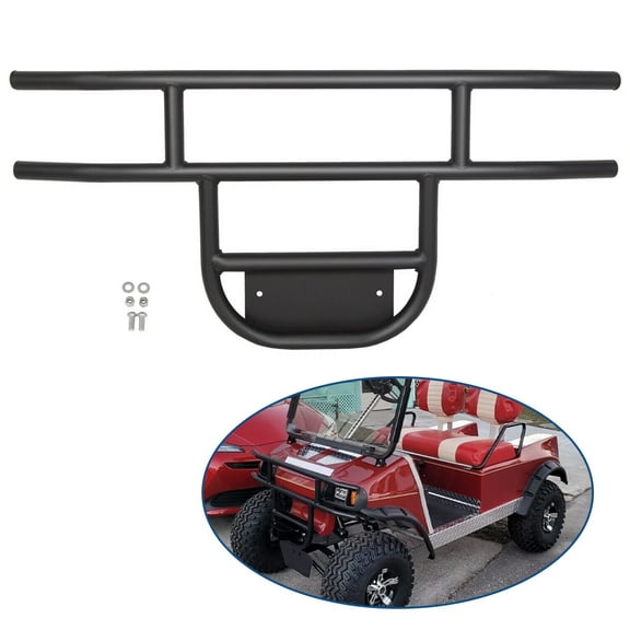 Front Bumper Brush Guard Black For DS Models Club Car Golf Cart 1981-UP
