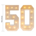 thumbnail image 4 of Dwellnix LED Light Up Numbers 50, Battery-Powered, 39.37in Tall, Retro Style, Warm Glow Perfect for Birthday Party and Anniversary Celebrations, 4 of 5