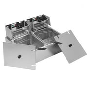 20L 5KW Countertop Stainless Steel Double Tank Commercial Electric Deep Fryer
