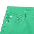 thumbnail image 5 of Prolriy Jean Shorts Womens, Summer 2025 Women's Candy White Denim Shorts Fit Colorful Denim Pants Womens Shorts Green 32, 5 of 6