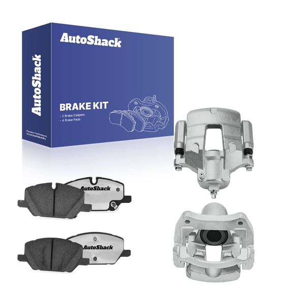 AutoShack Front Brake Calipers Ceramic Brake Pads Replacement for 2020 Chevrolet Equinox 2020 GMC Terrain 6-PC Kit