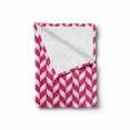 thumbnail image 2 of Abstract Soft Flannel Fleece Throw Blanket, Candy Surface Style Wavy Lines in Vibrant Pink Tones Yummy Design, Cozy Plush for Indoor and Outdoor Use, 50" x 70", Magenta White, by Ambesonne, 2 of 6
