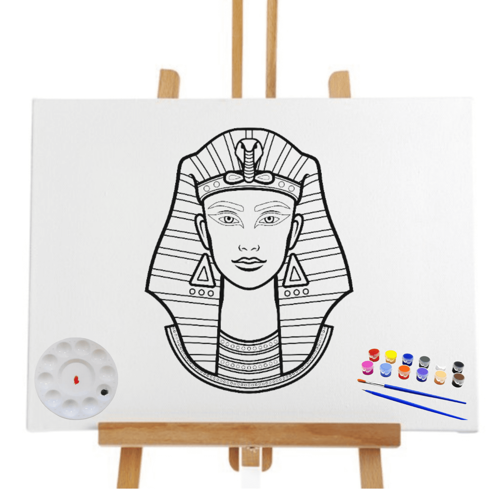 Pre drawn canvas Queen Tutt 8X10