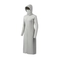 thumbnail image 2 of Women's Sun-Proof Cover Up Hooded Full Zip Long Dress Knee Length Beach Coverups Cardigan Jackets Gray L, 2 of 9
