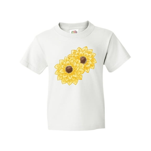 Inktastic Yellow Sunflowers Youth T-Shirt