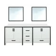 thumbnail image 4 of Ziva 84 in W x 22 in D White Double Bath Vanity, White Quartz Top and 34 in Mirrors, 4 of 8