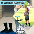 thumbnail image 5 of Yacht & Smith Children & Kids Wholesale Bulk Sports Crew, Athletic Case Pack Socks, by SOCKS'NBULK (36 Pairs Black, Kids 4-6 (Shoe size 7-10)), 5 of 7