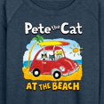 thumbnail image 3 of Pete The Cat - At The Beach - Women's Lightweight French Terry Long Sleeve Shirt, 3 of 6