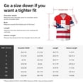 thumbnail image 5 of Pofeuu USA Switzerland Print Mens Casual Short Sleeve Shirts Beach Summer Spread Collar Pocket Tops Men's Casual Short-sleeved Shirt-3X-Large, 5 of 5