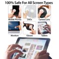 thumbnail image 3 of FINCIBO Round Screen Cleaner (3cm) 4X Microfiber Sticker w/Design for Smartphones, Tablets, iPad, Camera Lens, Computers, Laptop Screens - Set of 4pcs French Bulldog Puppy Dog Black, 3 of 7