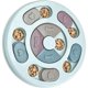 thumbnail image 1 of ZHAOCHENG Juguete redondo para perros, juguete de rompecabezas, juguete inteligente para cachorros con comida para perros, juguete interactivo para perros, juguete de inteligencia antideslizante para, 1 of 5