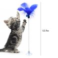 thumbnail image 2 of 2 Pcs Jouet à Plumes pour Chat avec Ventouse, Cloche à Ressort, Jouet d'Entraînement pour Animaux, 2 of 10