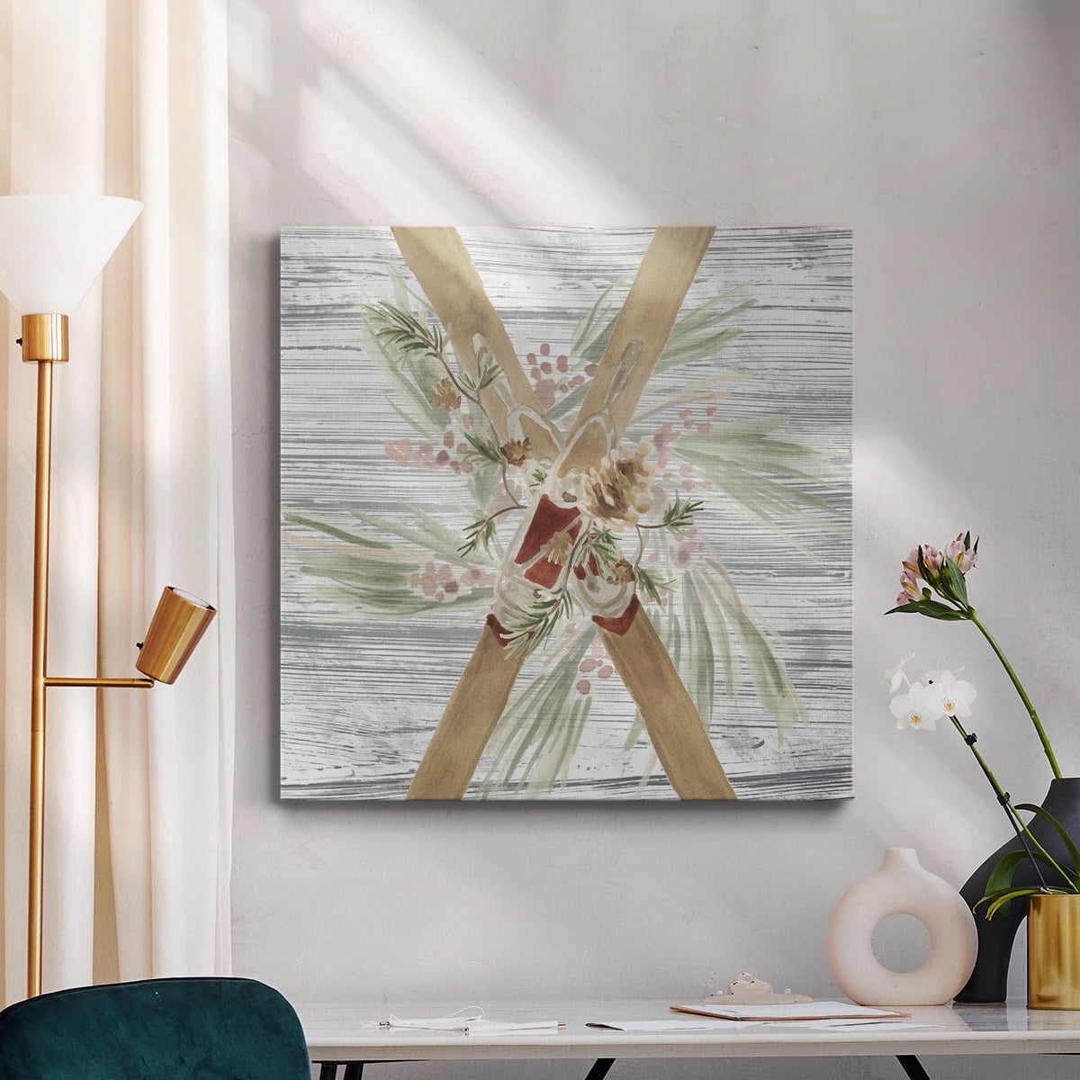 Wexford Home Pinecone Lodge II-Premium Gallery Wrapped Canvas, 40" x 40" - Ready to Hang