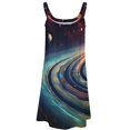 thumbnail image 4 of Galaxy Star Outer Space Womens Summer Dresses Casual Sleeveless Tshirt Sundresses Vacation Beach Cover Up Dress, 4 of 8