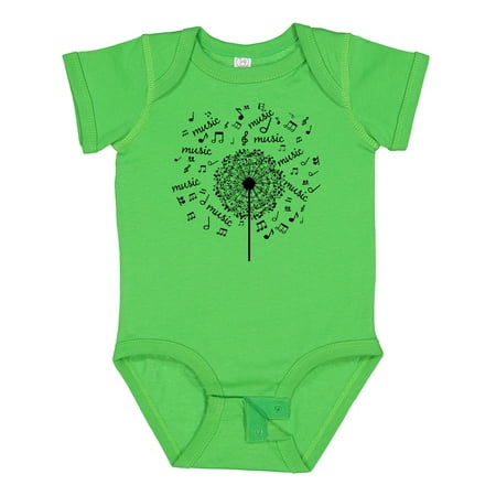

Inktastic Music Dandelion Musical Gift Gift Baby Boy or Baby Girl Bodysuit