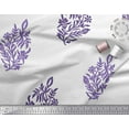 thumbnail image 3 of Soimoi Poly Georgette Fabric Leaves & Floral Block Printed Craft Fabric by The Yard 52 Inch Wide, 3 of 3