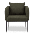 thumbnail image 3 of Bouclair Khaki Fabric and Metal Accent Chair, 3 of 9