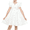 White Eyelet, variant on Sunny Fashion Girls Dress Coffee Solid Lace Trim Cap Sleeve Daily Student Party Cotton 6 Years