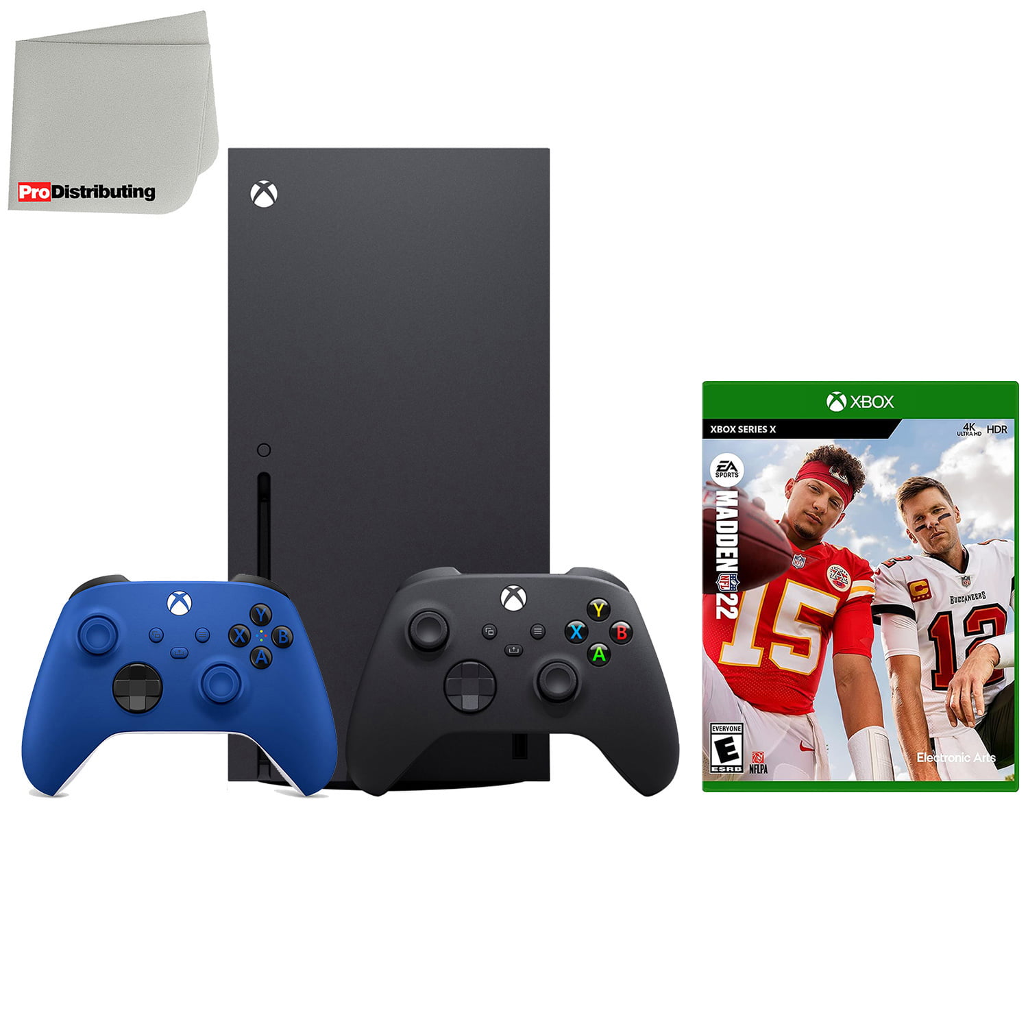 Microsoft Xbox Series X 1TB Video Game Console with Extra Wireless  Controller - Shock Blue - Madden NFL 22 and Microfiber Cleaning Cloth