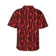 thumbnail image 3 of Flame Hawaiian Shirts For Men, Summer Short-Sleeve Relaxed-Fit Button-Down Shirts 3x-Large, 3 of 9
