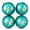 Green, variant on Hodwiequ 4Pc Christmas Ball Ornaments, Floral Shatterproof Xmas Tree Baubles With Gift Box For Holiday Party Rose Gold 10*10Cm