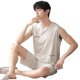 thumbnail image 1 of Conjunto de ropa de hogar de talla grande, modal, sin mangas, fino, para verano, 1 of 5
