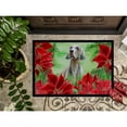 thumbnail image 3 of Carolines Treasures CK1322MAT Weimaraner Poinsettas Door Mat Indoor Rug or Outdoor Welcome Mat 18x27 Doormat  27"L x, 3 of 4