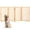 4 sides 36"H x 80"W, variant on Paint-Free Wooden Dog Gate - Freestanding Collapsible Pet Fence for Doorways, Stairs & Indoor Use, Natural Pine Wood with No-Slip Base