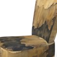 thumbnail image 4 of Designart "Abstract Fluidity Brown Black Composition" Brown Abstract Fluidity Upholstered Accent Chair - Modern Arm Chair For Bedroom, 4 of 7