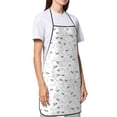 thumbnail image 4 of Yiaed Airplane Print Kitchen Apron with Hand Wipe Pockets,Big Pocket,Aprons for Women with Pockets, Waterproof for Cooking Baking, 4 of 7