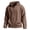 Coffee, variant on Dwelliawo Waffle Knit Hoodies for Men Full Zip Hooded Cardigan with Pocket Lightweight Loose Fit Athletic Jackets Sky Blue L