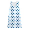 thumbnail image 6 of QUNYINEY Sleeveless Sundresses for Women Plus Size Polka Dot Beach A Line Mini Tank Dress Casual V Neck with Pockets Vacation Loose Fit Dresses, 6 of 7