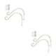 thumbnail image 1 of Soporte para plantas Toystoory Maceta colgante innovadora 2 piezas blanco 12 pulgadas, 1 of 6