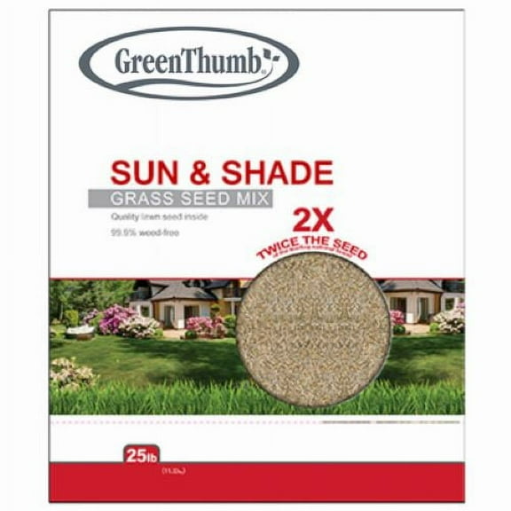 Barenbrug GTSS25 25 LB Bag of Sun & Shade Grass Seed Mix - Quantity of 1