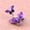 purle butterfly, variant on Women Belly Button Ring Rhinestone Heart Shaped Navel Barbell Piercing Jewelry ~-1