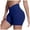 Blue, variant on Women Athletic Workout Shorts for Women Active Gym Seamless Scrunch Intensify Lifting High Waisted (Rose Gold, S)