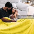 thumbnail image 2 of Manta para Sofá Cozy Soft Mantas y Mantas Fall Fuzzy Manta Sofá Sillas Dormitorio Sala Manta Amarillo, 2 of 5