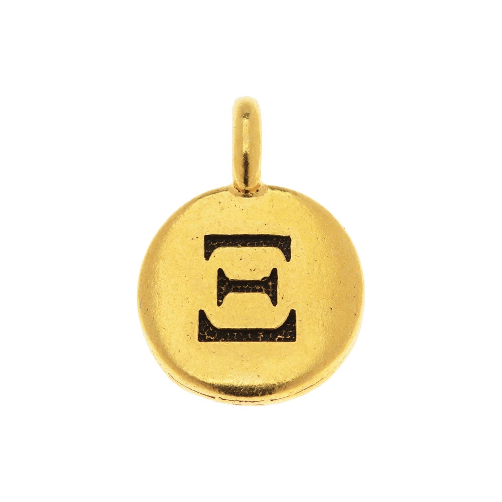 TierraCast Greek Alphabet Charm Xi Symbol 16 75x11 75mm 1 Piece