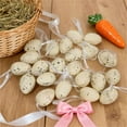 thumbnail image 5 of Eoozwa 24PCS Easter Egg Pendant 1.57 Inch Speckled Pattern Realistic Festive Ornament for Tree Wreath Table Decor Holiday Home Decoration, 5 of 6