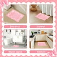 thumbnail image 3 of Pink Bow Rug Bathroom Cute Mat Non Slip for Bathroom Bedrooms 16" × 24", 3 of 5