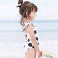 thumbnail image 1 of Girls One-piece Swimsuit Summer Fashion Polka Dot Printing Rashguard Bathing Suit For 3-8 Years Old Kids, 1 of 8