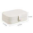 thumbnail image 3 of 2 Layers Jewelry Case PU Leather Storage Box Multifunctional Container For Women Travel, 3 of 5