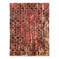thumbnail image 3 of Unique Loom Saturn Collection Area Rug - Aura (9' x 12' Rectangle Burgundy/Cream), 3 of 7