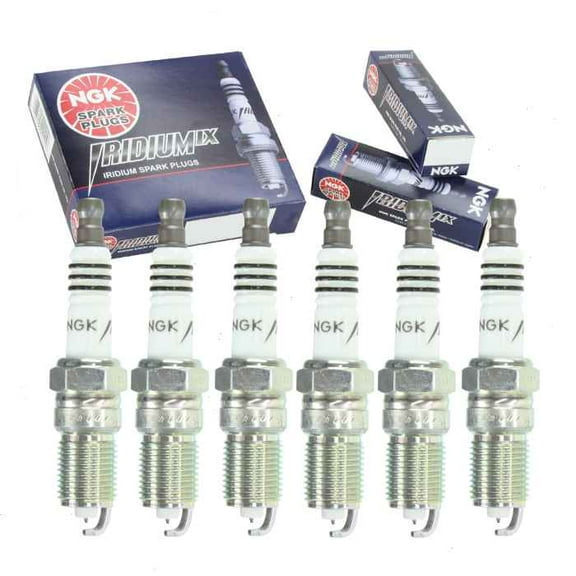 6 pc NGK Iridium IX Spark Plugs compatible with Pontiac G6 3.5L V6 2005-2006