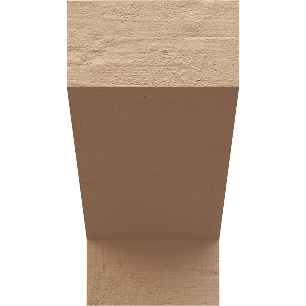 9"W x 18"D x 18"H Classic Clemmons Rough Cedar Woodgrain TimberThane Corbel, Primed Tan
