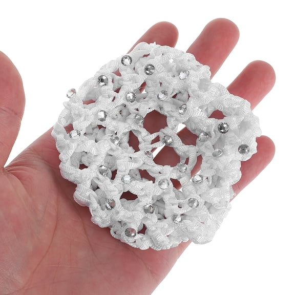 Raindrops Elastic White Hairnet for Look Suitable for Work