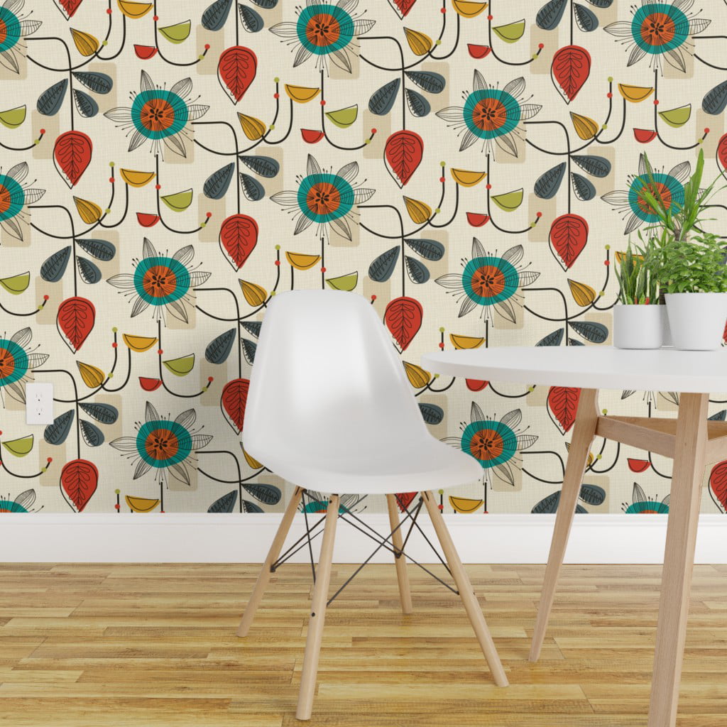 1950s Style Commercial Grade Wallpaper Retro Sewing Love by - Etsy Israel