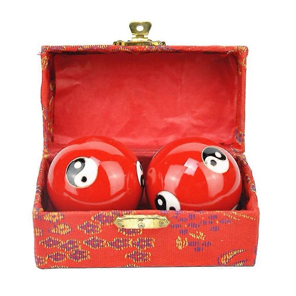 2pcs Rolling Baoding Ball Chinese Health Finger Exercise Hand Relaxation Therapy