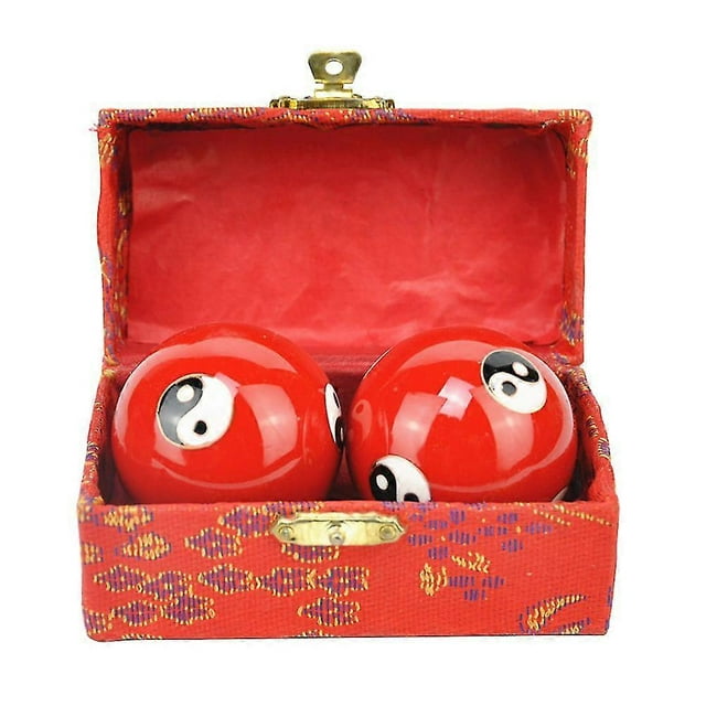 2pcs Rolling Baoding Ball Chinese Health Finger Exercise Hand Relaxation Therapy