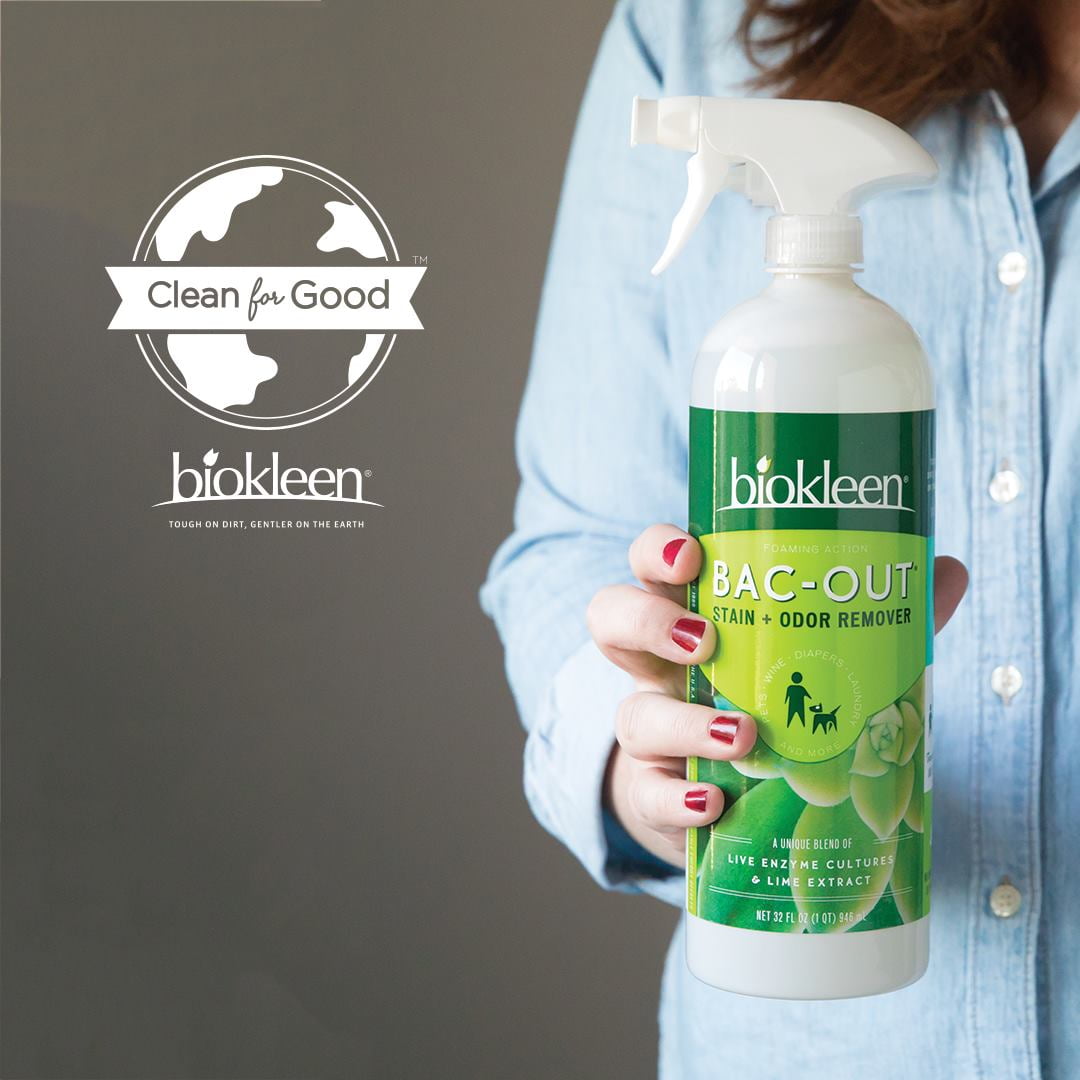 Biokleen Bac Out Stain Remover for Clothes - Natural with Live Enzyme  Cultures, 